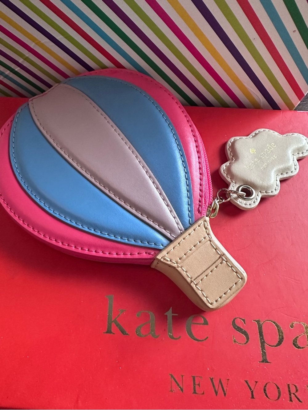 kate spade hot air ballon coin purse